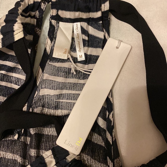 Line & Dot Zebra Print Halter Dress Size Medium - Picture 7 of 7